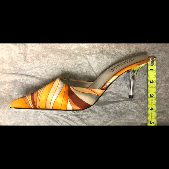 🧡STEVE MADDEN Satin Pumps+Silver Kitten Heels - Picture 6 of 6